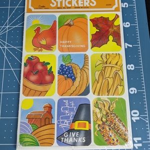 New vintage sealed eureka Thanksgiving stickers